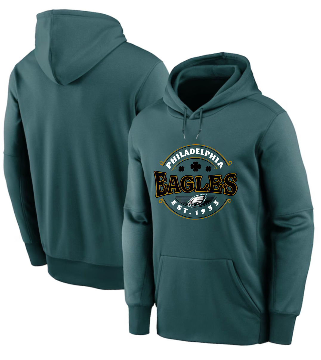 Men 2025 Philadelphia Eagles green hoodie style 6